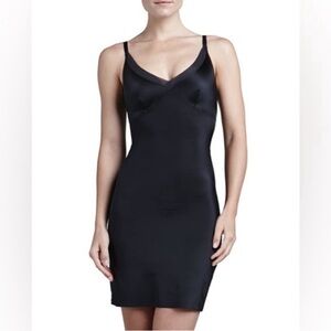 spanx slimplicity bodycon slip in black, size L